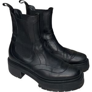 Pierre Hardy Black Leather Platform Chelsea Boots     Size: EU 40 / US 10